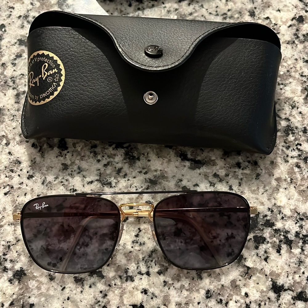Authentic Ray ban oversized black gradient sunglasses